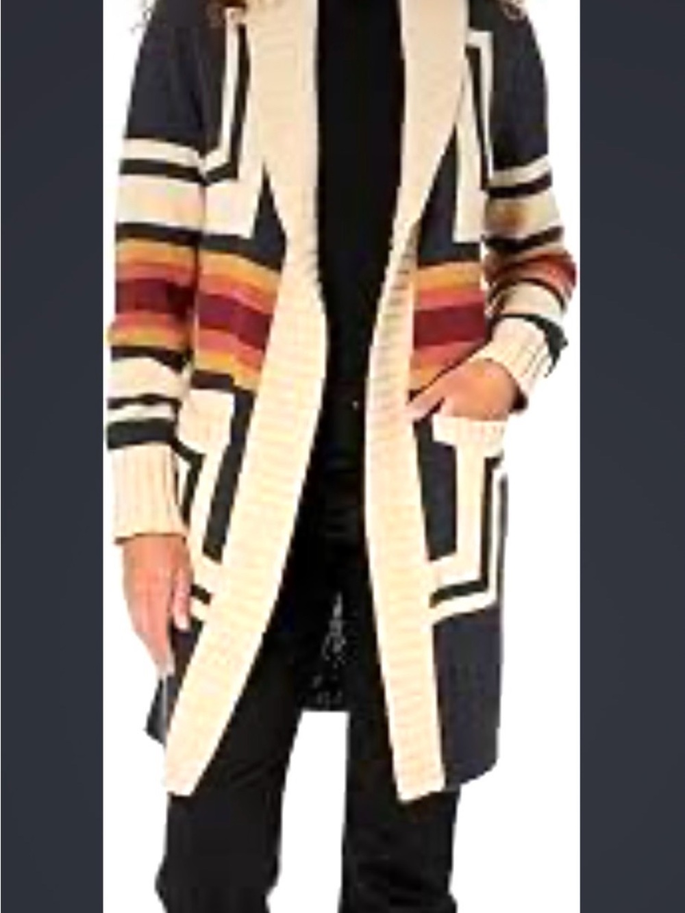 Pendleton Knit Sweater Duster - Picture 2 of 14